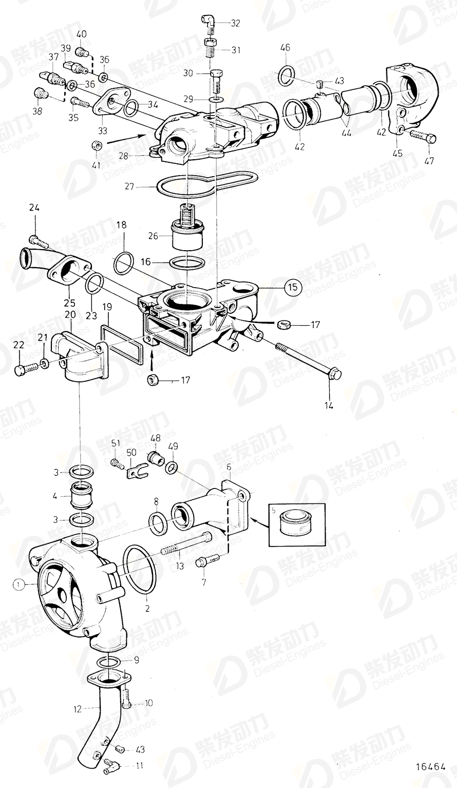 volvo penta Extension part 420561 Drawing volvo penta Extension part 420561 Drawing